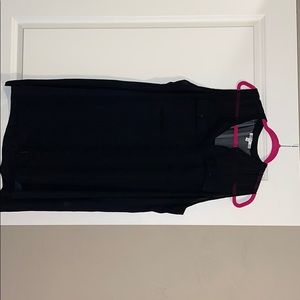 BLACK SHEER LONG BLOUSE